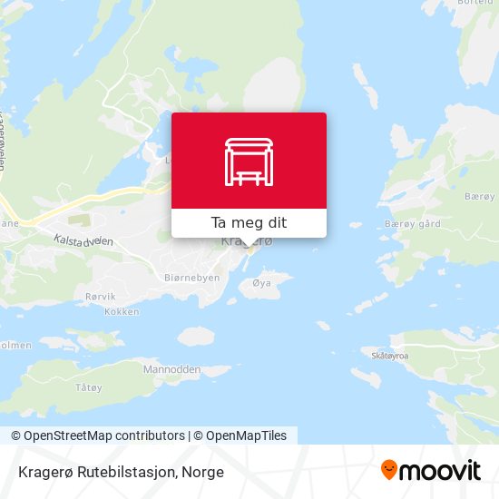 Kragerø Rutebilstasjon kart