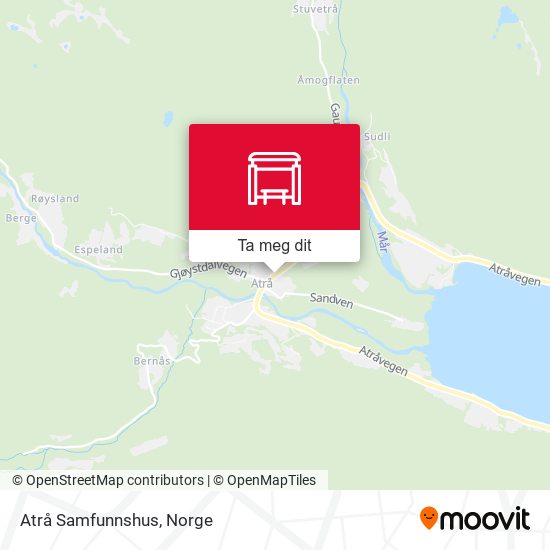 Atrå Samfunnshus kart