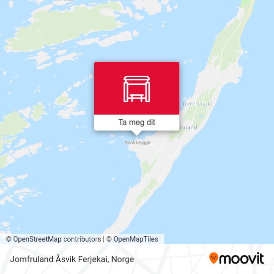 Jomfruland Åsvik Ferjekai kart