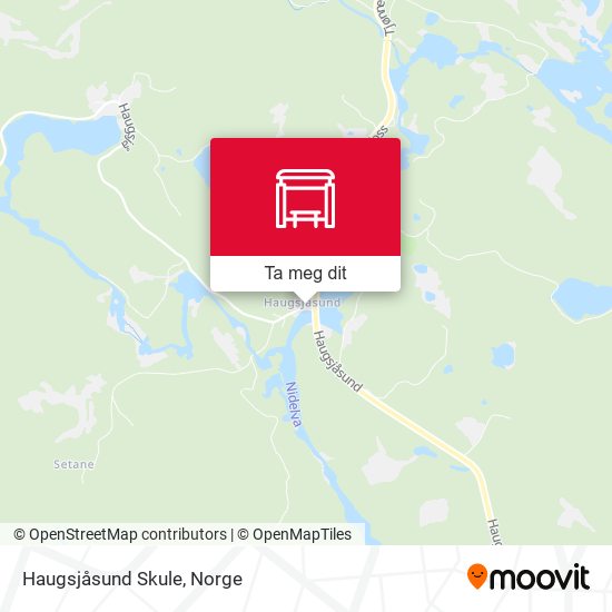 Haugsjåsund Skule kart