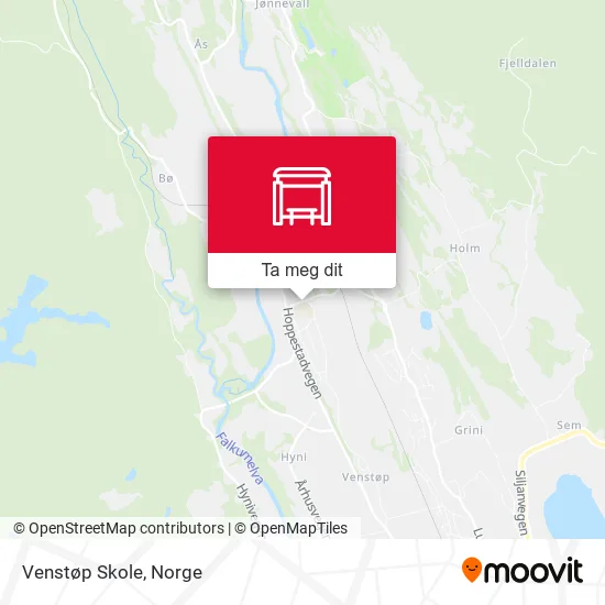 Venstøp Skole kart