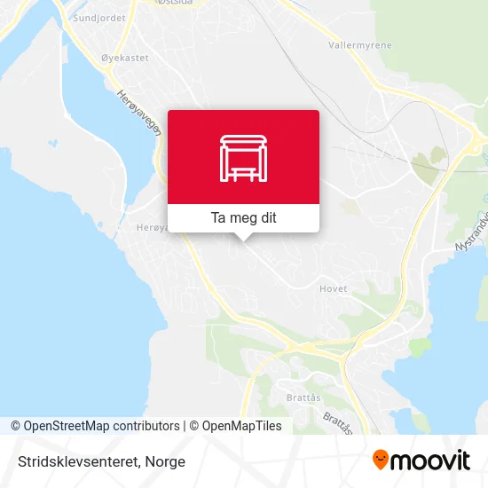 Stridsklevsenteret kart