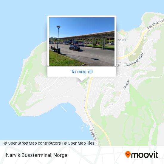 Narvik Bussterminal kart