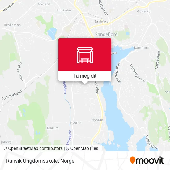 Ranvik Ungdomsskole kart