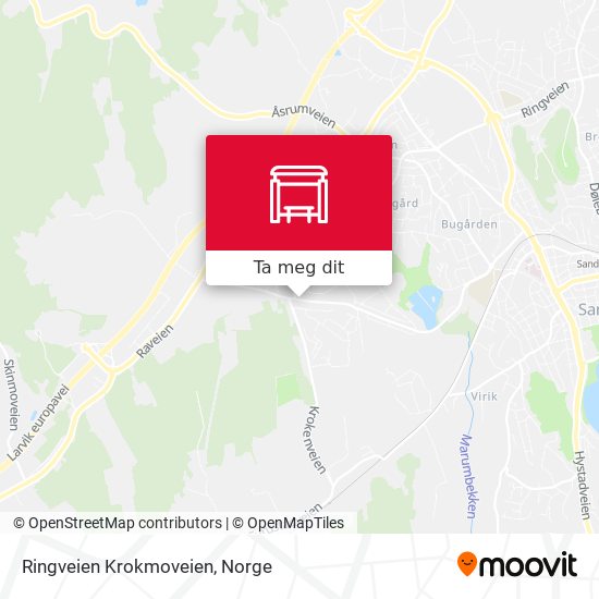 Ringveien Krokmoveien kart