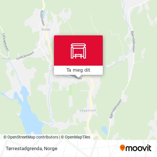 Tørrestadgrenda kart