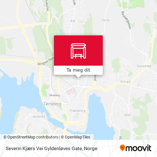 Severin Kjærs Vei Gyldenløves Gate kart