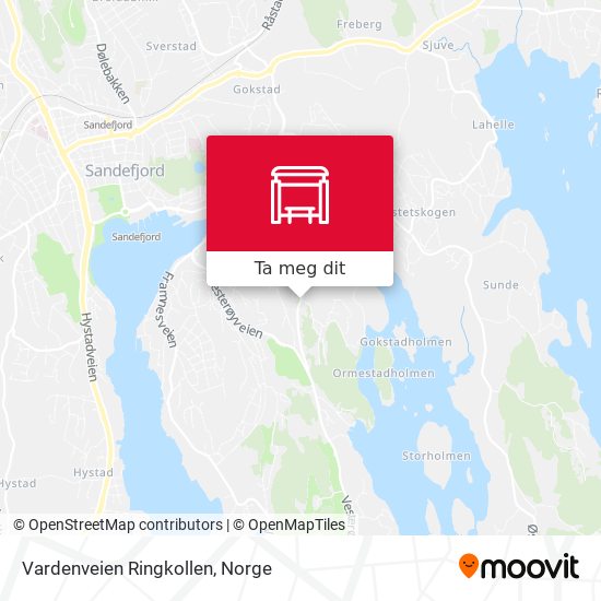 Vardenveien Ringkollen kart