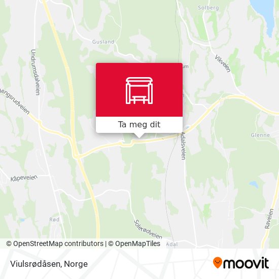 Viulsrødåsen kart