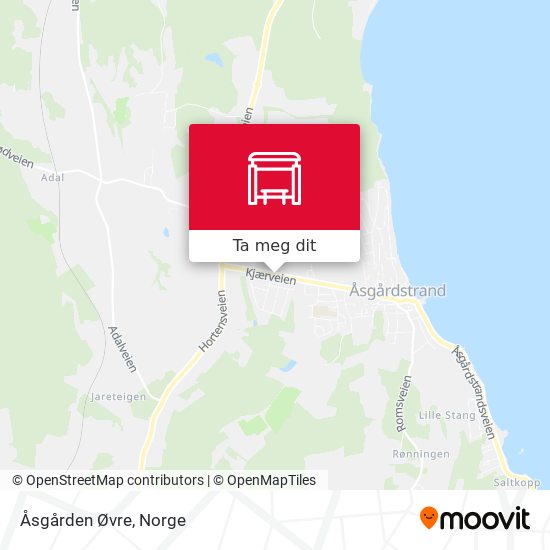 Åsgården Øvre kart