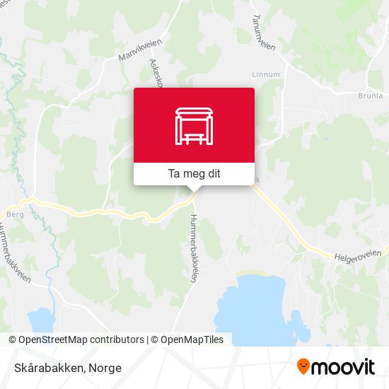 Skårabakken kart