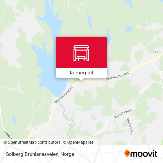 Solberg Brunlanesveien kart