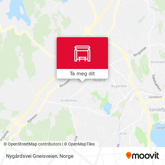 Nygårdsvei Gneisveien kart