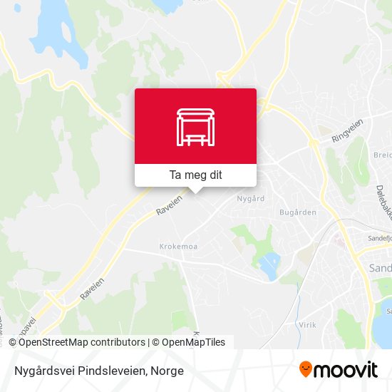 Nygårdsvei Pindsleveien kart
