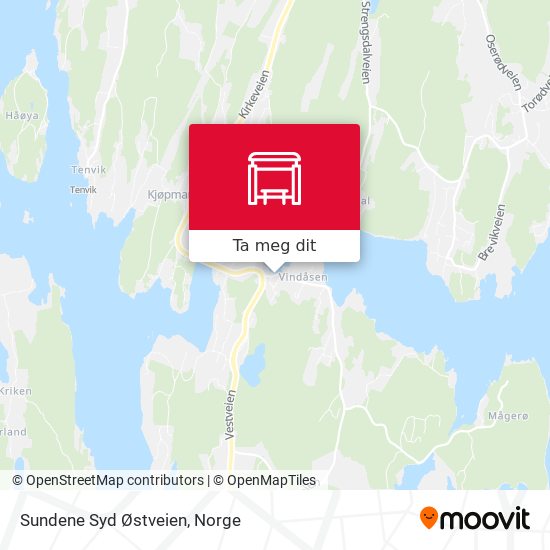 Sundene Syd Østveien kart