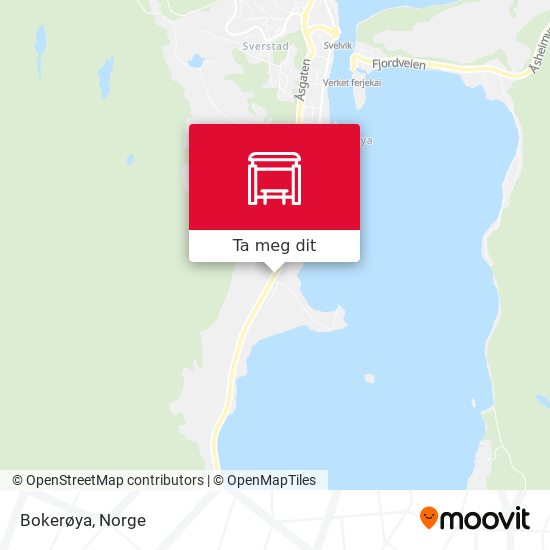 Bokerøya kart