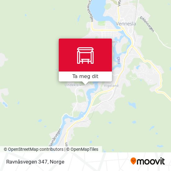 Ravnåsvegen 347 kart