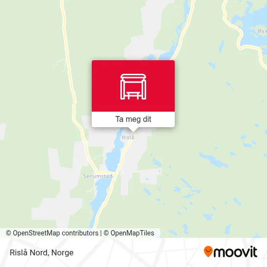 Rislå Nord kart