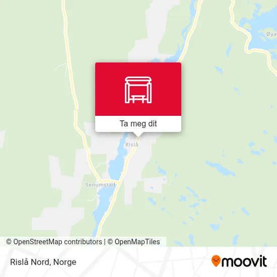 Rislå Nord kart