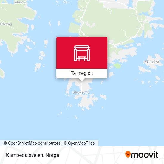 Kampedalsveien kart