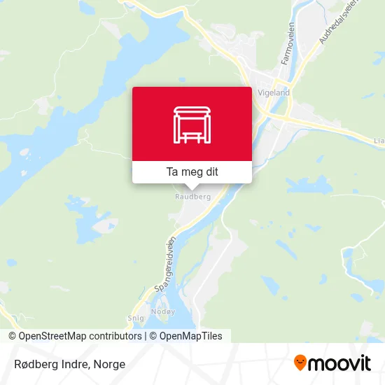 Rødberg Indre kart
