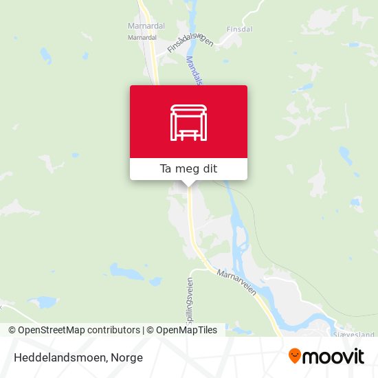 Heddelandsmoen kart