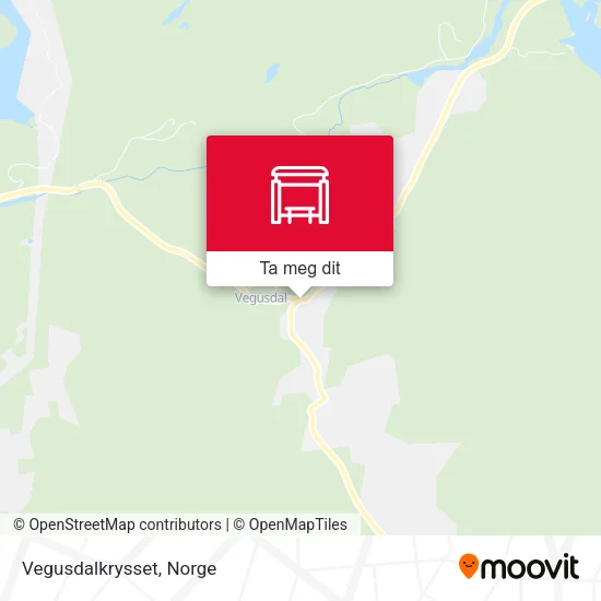 Vegusdalkrysset kart