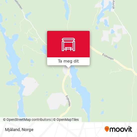 Mjåland kart