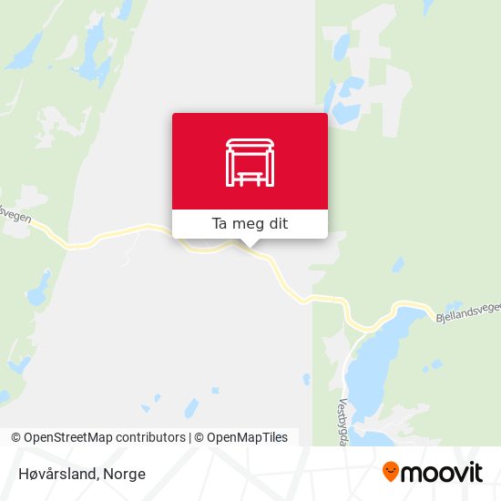 Høvårsland kart