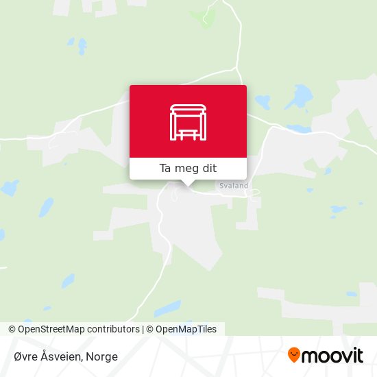 Øvre Åsveien kart
