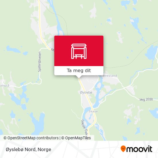 Øyslebø Nord kart