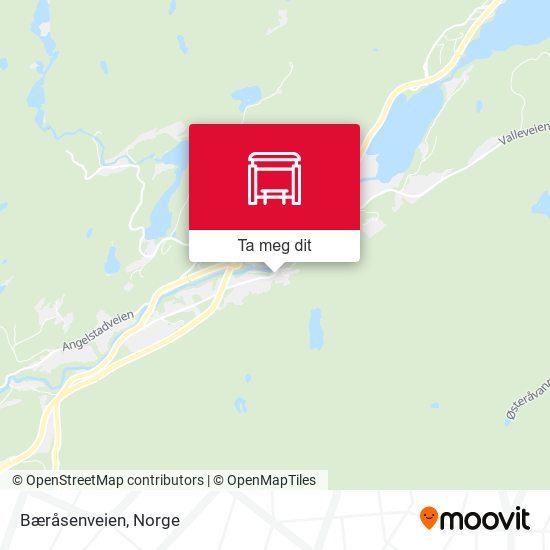 Bæråsenveien kart