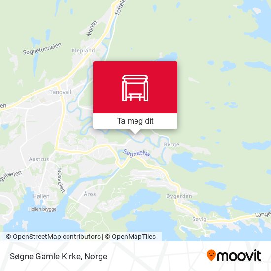 Søgne Gamle Kirke kart