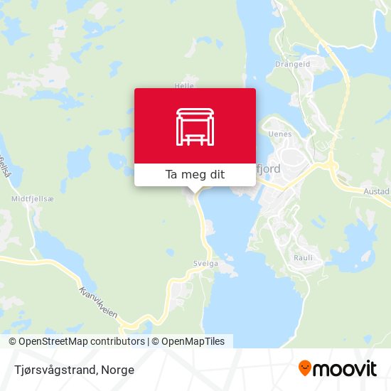 Tjørsvågstrand kart