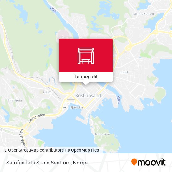 Samfundets Skole Sentrum kart
