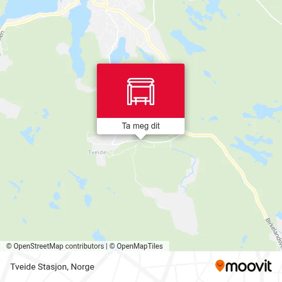 Tveide Stasjon kart
