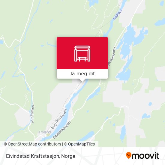 Eivindstad Kraftstasjon kart