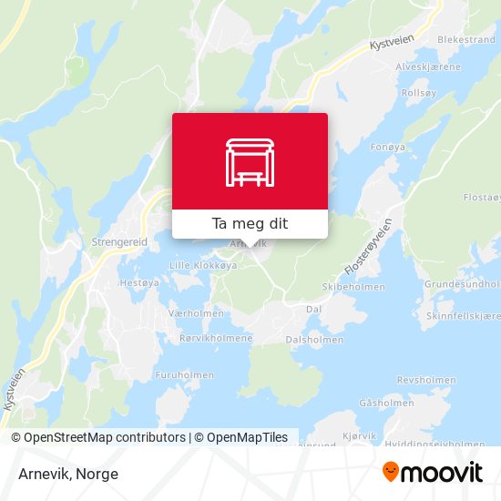 Arnevik kart
