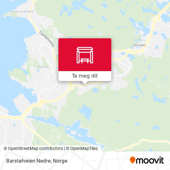 Barstølveien Nedre kart