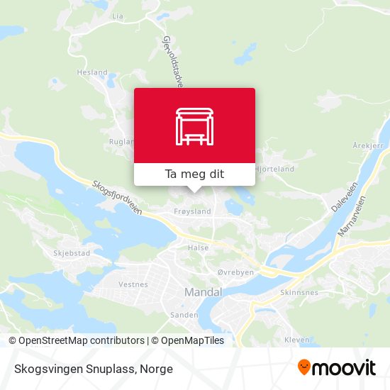 Skogsvingen Snuplass kart