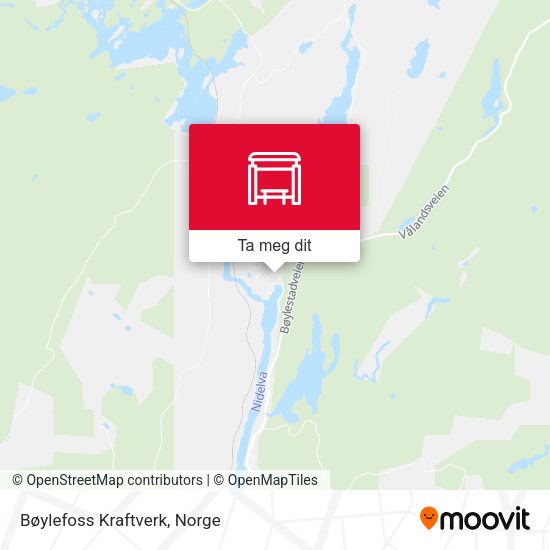 Bøylefoss Kraftverk kart