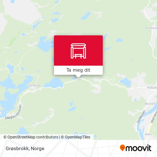 Grøsbrokk kart