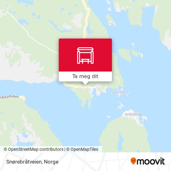 Snørebråtveien kart