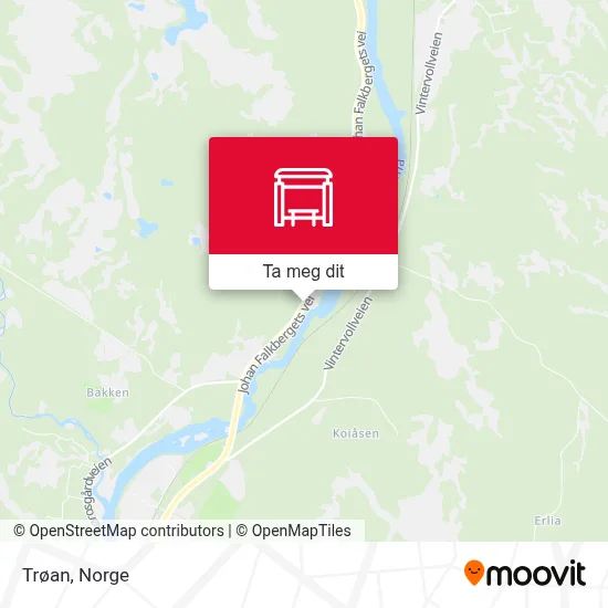 Trøan kart