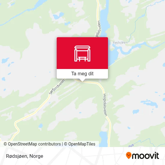 Rødsjøen kart