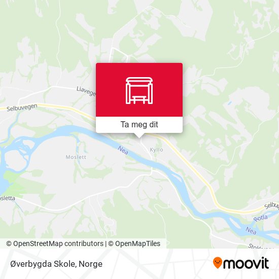 Øverbygda Skole kart