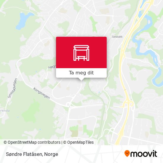 Søndre Flatåsen kart