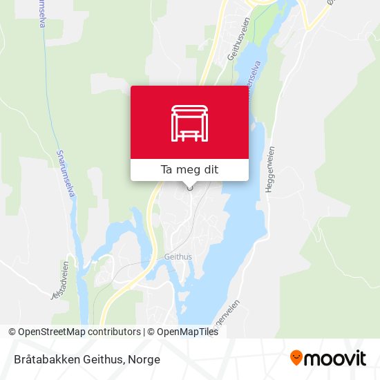 Bråtabakken Geithus kart