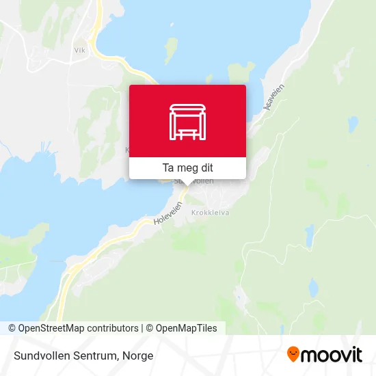 Sundvollen Sentrum kart