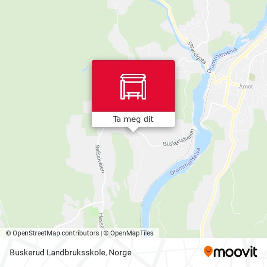 Buskerud Landbruksskole kart